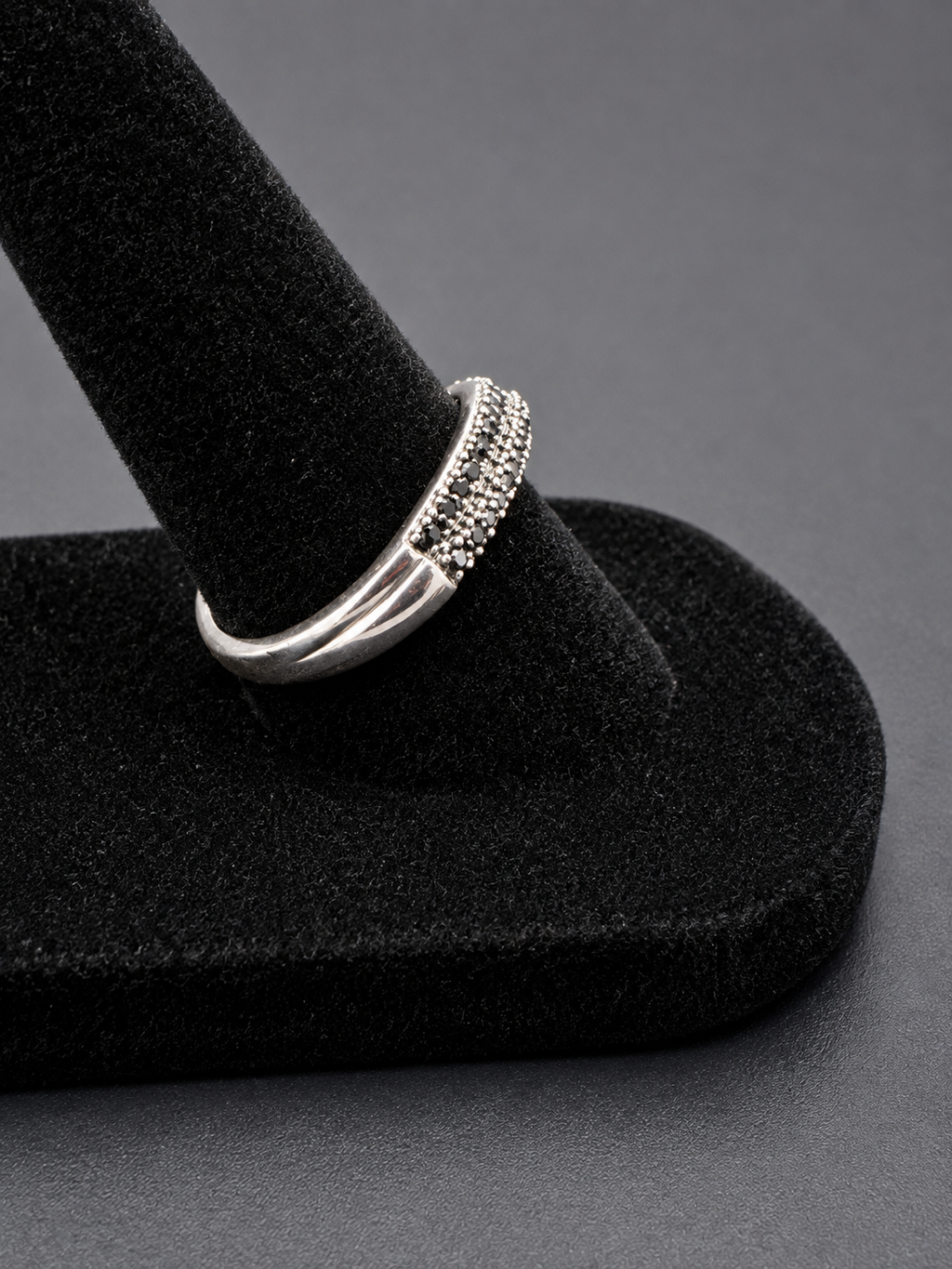 Vintage Silver Woven Wave Ring Textured Multi Row Band Size 7.5