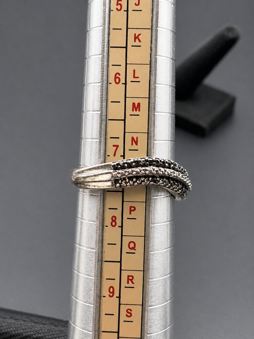 Vintage Silver Woven Wave Ring Textured Multi Row Band Size 7.5