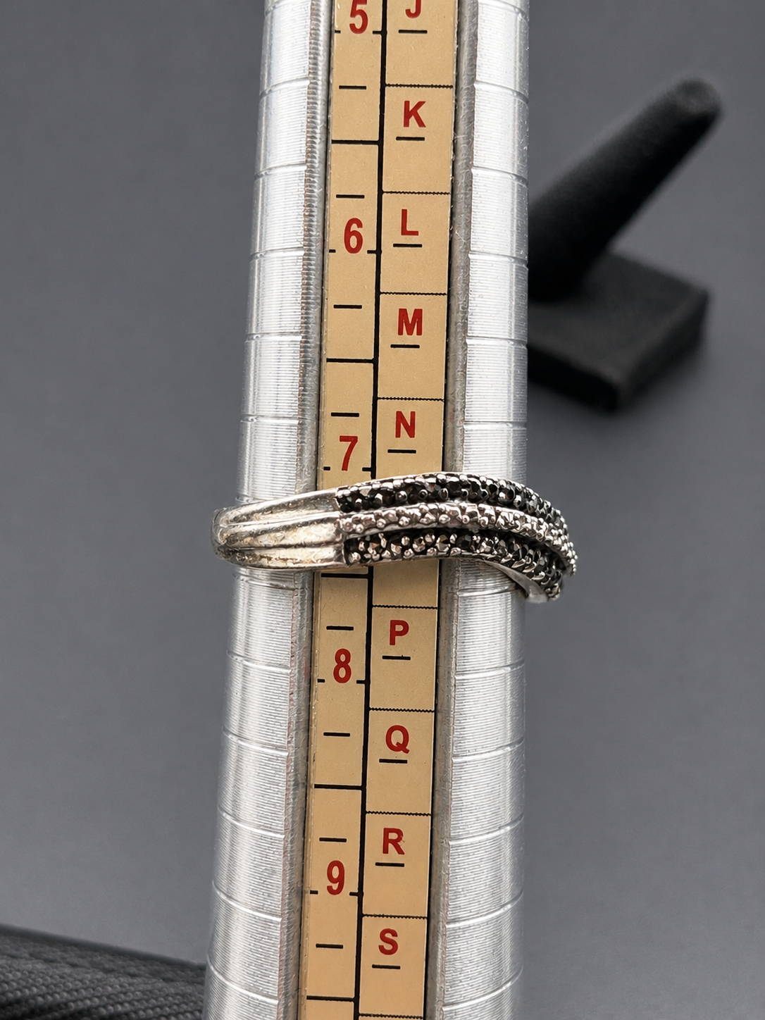 Vintage Silver Woven Wave Ring Textured Multi Row Band Size 7.5