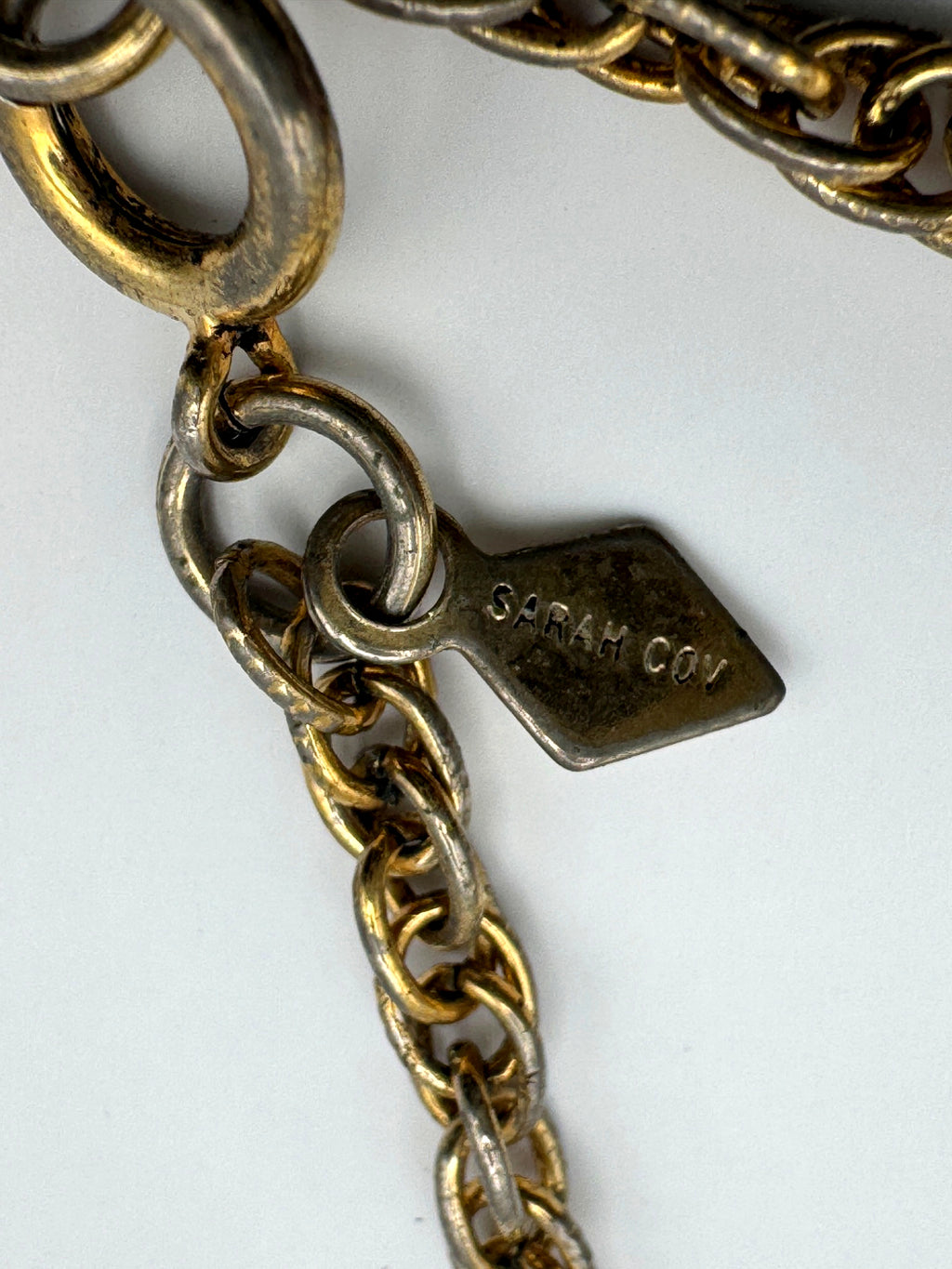Vintage Sarah Coventry Gold Tone Rope Chain Necklace, 22", Signed