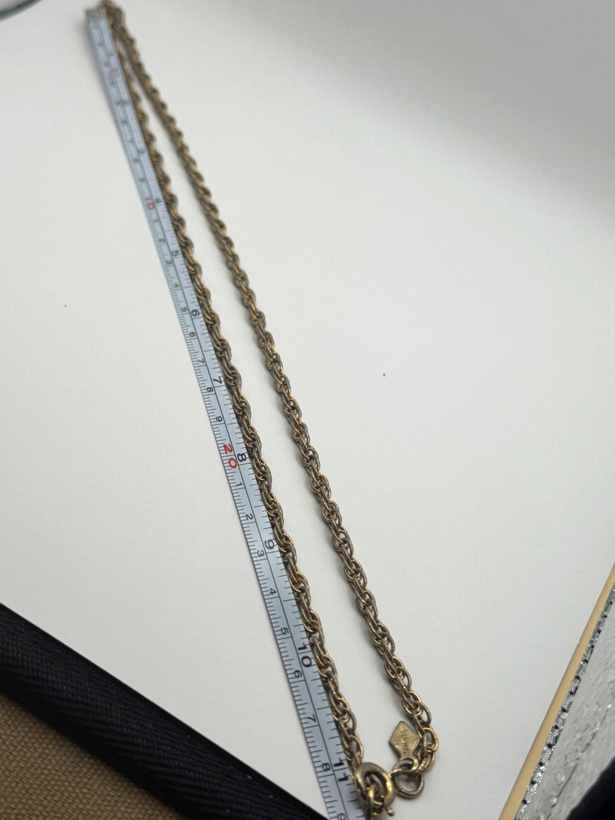 Vintage Sarah Coventry Gold Tone Rope Chain Necklace, 22", Signed