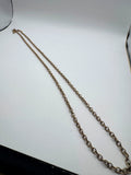 Vintage Sarah Coventry Gold Tone Cable Chain Necklace, SC Hand-Mirror Tag, Hook Closure, Signed