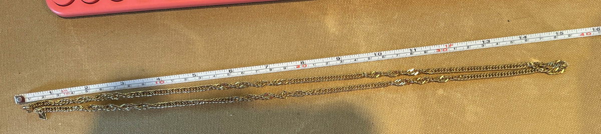 Vintage Sarah Coventry Gold Tone Rope Chain Necklace, 30", Signed