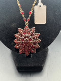Red Crystal Statement Necklace