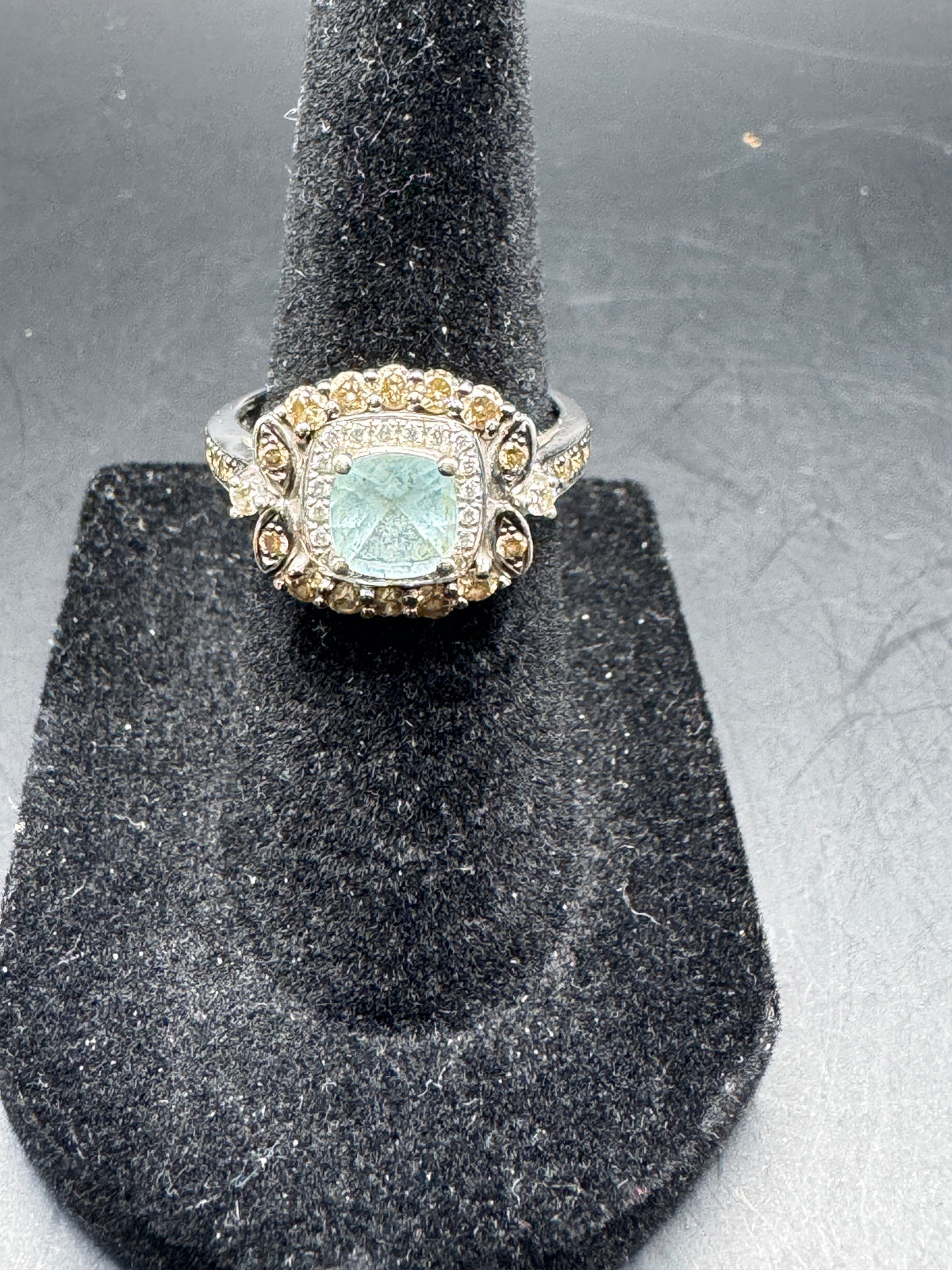 Le Vian 14K Gold Chocolate Diamond &amp; Aquamarine Ring