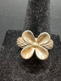 Carolyn Pollack Relios Sterling Silver Woven Flower Statement Ring Size 7.5