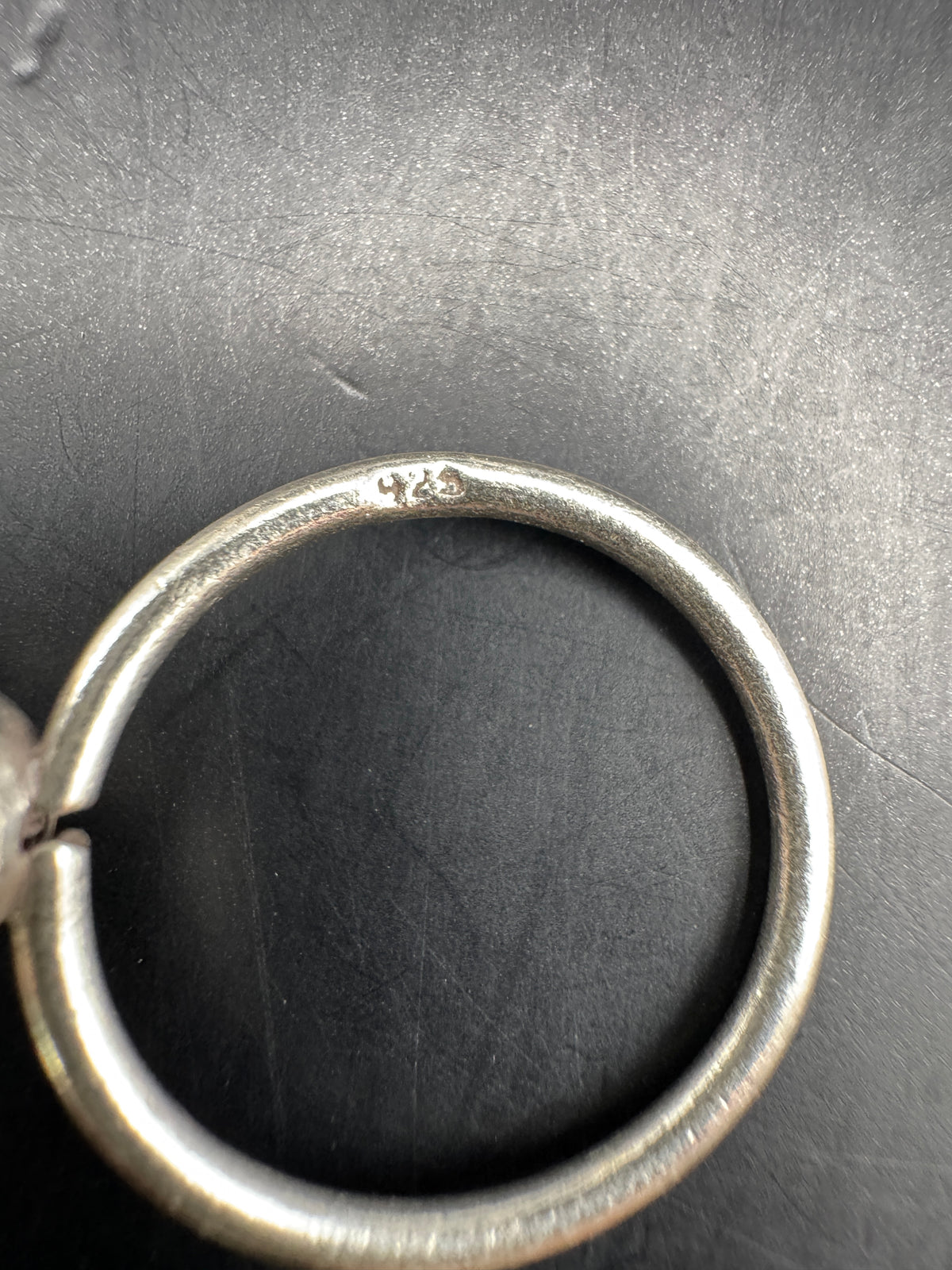 Vintage Sterling Silver Rose Flower Ring, 925, Size 7