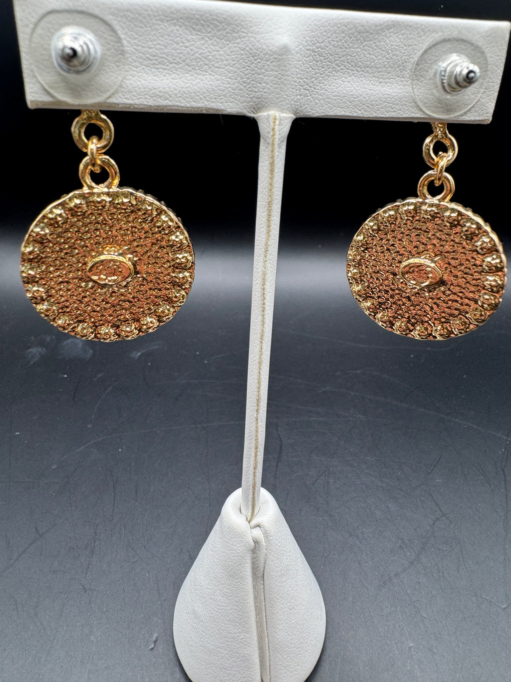 Kirks Folly Vintage Mismatched Moon Face Earrings, AB Crystal & Star, 2"