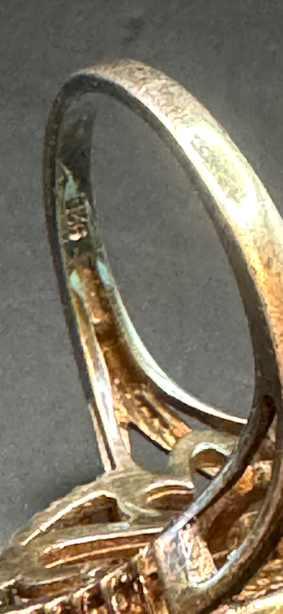 925 Sterling Silver Leaf Navette Cocktail Statement Ring Baguette Clear Stones Size 7