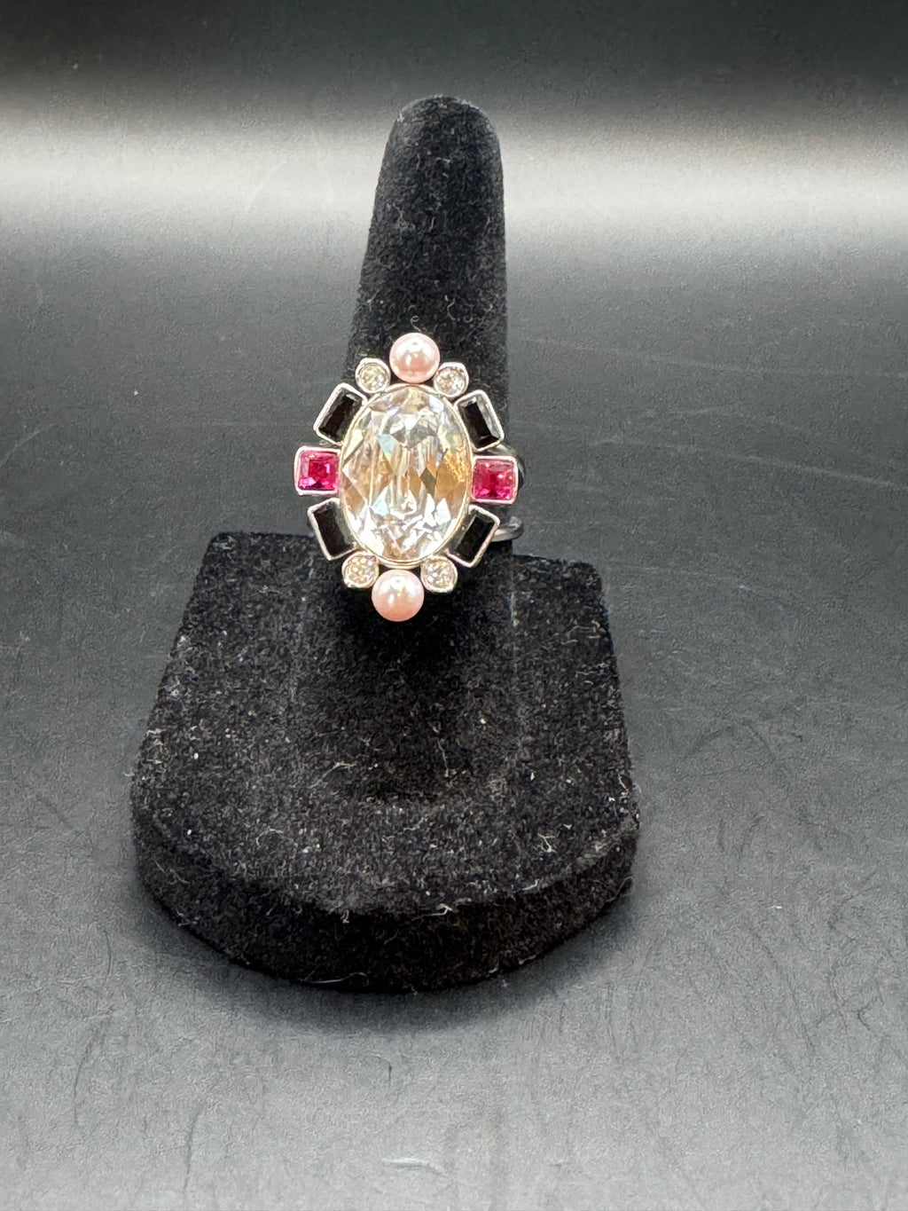 Swarovski ring size 6, front view